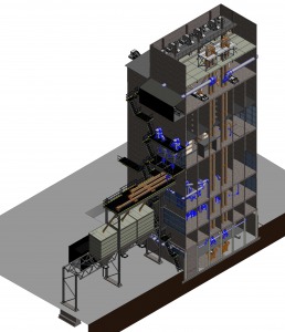 Техническое перевооружение рабочей башни элеватора АО «АПО Аврора»