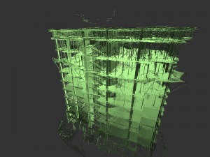 3D сканирование монолитного жилого дома АО ДСК для последующего проекта навесных фасадов